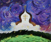 Shofar, God, Faith, Landscape, Prophetic, Artist, Painting, Colorist, Painter, Christian, Christian Painting